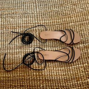 Raye lace up flats